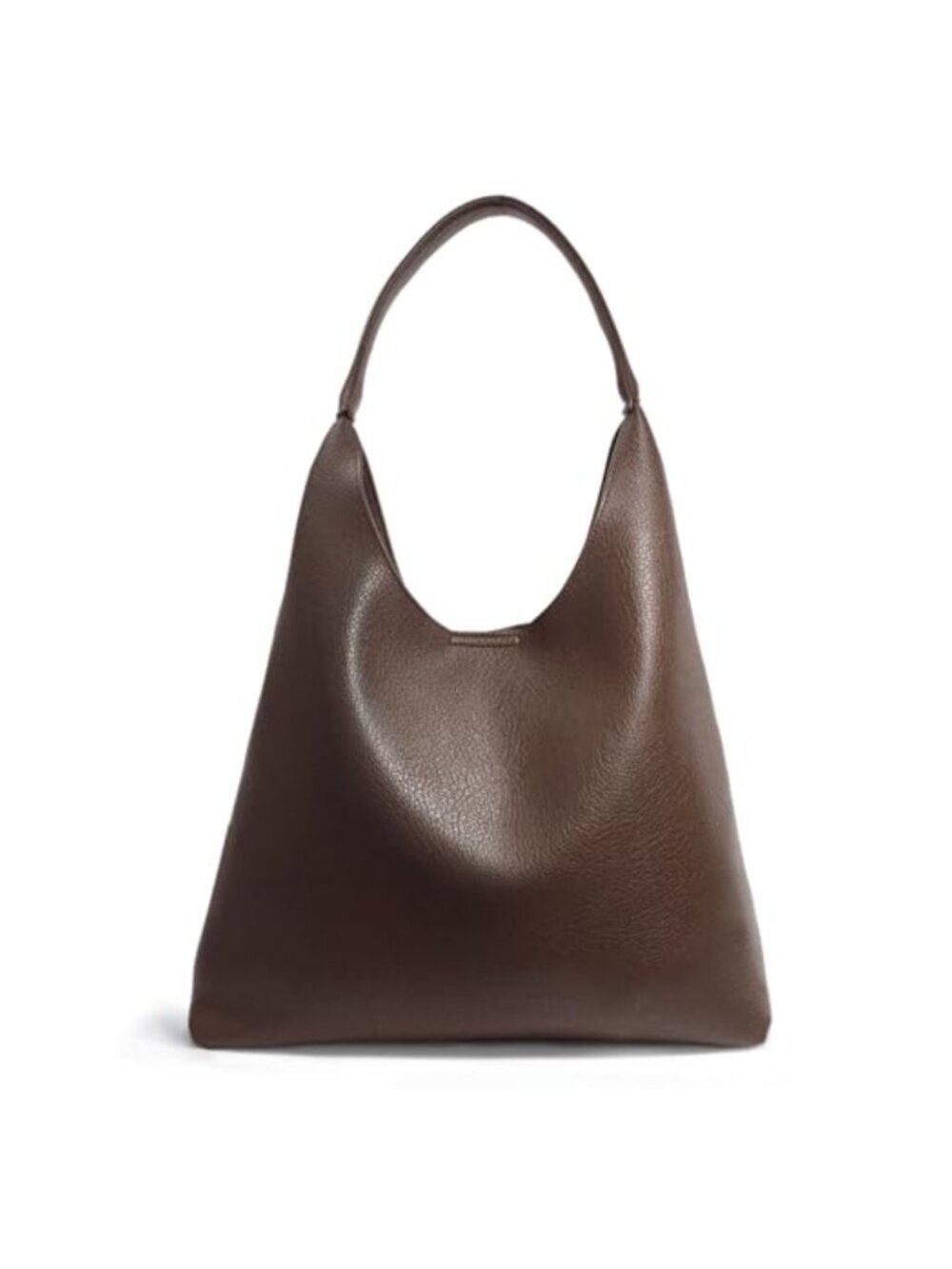 Vegan Leather Slouchy Hobo Shoulder Bag Soft Tote Purse
